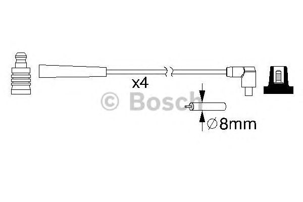 Высоковольтные провода  0986357221 BOSCH