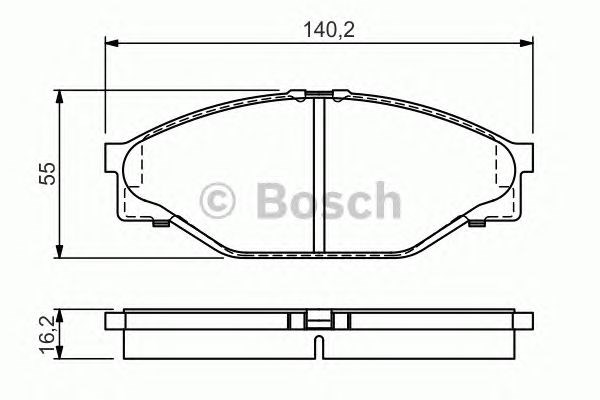 Тормозные колодки 0986424225 BOSCH