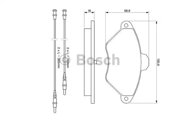Колодки 0986424278 BOSCH