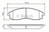 Тормозные колодки 0986424340 BOSCH