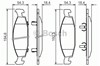 Колодки тормозные дисковые комплект 0986424666 BOSCH