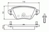 Колодки тормозные дисковые комплект 0986424671 BOSCH