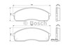 Передние тормозные колодки 0986424714 BOSCH