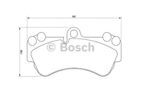 Тормозные колодки 0986424740 BOSCH