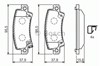 Колодки тормозные задние, дисковые 0986424790 BOSCH