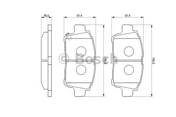 Колодки 0986424803 BOSCH