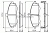 Колодки тормозные дисковые комплект 0986424810 BOSCH