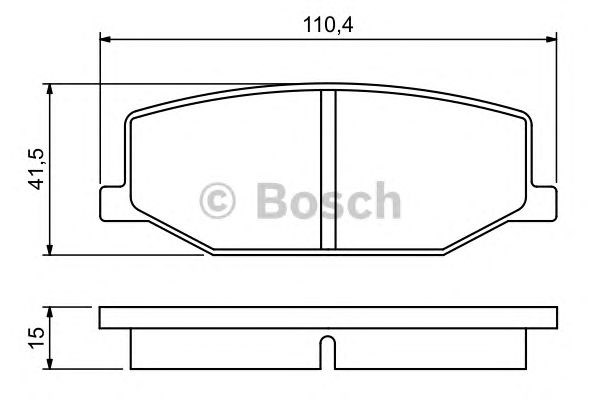 0986460935 BOSCH Колодки тормозные передние дисковые купить в Тернополь