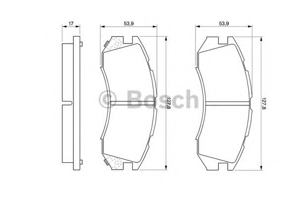 BOSCH 0986460984 Колодки тормозные передние дисковые в наличии Каменское
