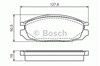 Колодки тормозные дисковые комплект 0986461133 BOSCH