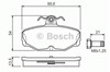 Задние колодки 0986469810 BOSCH