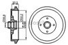 Барабан тормозной задний 0986477042 BOSCH