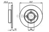 Ротор тормозной 0986478016 BOSCH