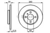 Тормоз дисковый передний 0986478029 BOSCH