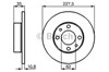 Тормоз дисковый передний 0986478063 BOSCH