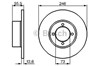 Диск тормозной передний 0986478082 BOSCH