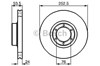 Диск тормозной передний 0986478113 BOSCH