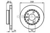 Тормоз дисковый передний 0986478265 BOSCH