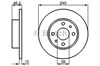 Диск тормозной передний 0986478353 BOSCH