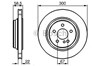 Дисковый тормоз 0986478473 BOSCH