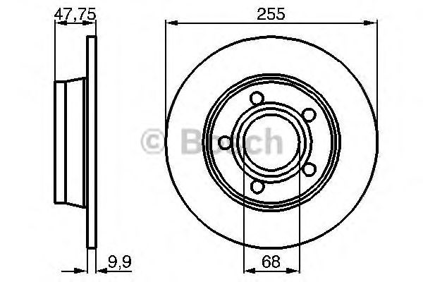 Дисковый тормоз 0986478480 BOSCH