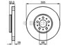 Диск тормозной передний 0986478494 BOSCH