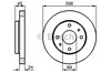 Диск тормозной передний 0986478531 BOSCH