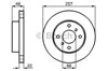 Передний тормозной диск 0986478567 BOSCH