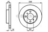 Диск тормозной передний 0986478572 BOSCH