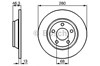 Тормоз дисковый передний 0986478615 BOSCH