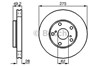 Передний тормозной диск 0986478632 BOSCH