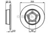 Задний тормозной диск 0986478704 BOSCH