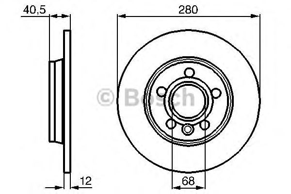 0986478871 BOSCH Тормозные диски купить в Ирпень