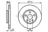 Передний тормозной диск 0986478896 BOSCH