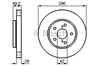 Тормоз дисковый передний 0986478968 BOSCH