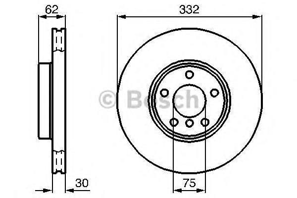 BOSCH 0986478974 Диск тормозной передний в наличии Чернигов