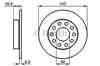 Задний тормозной диск 0986478986 BOSCH