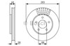 Диск тормозной передний 0986479091 BOSCH