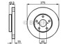 Передний тормозной диск 0986479111 BOSCH