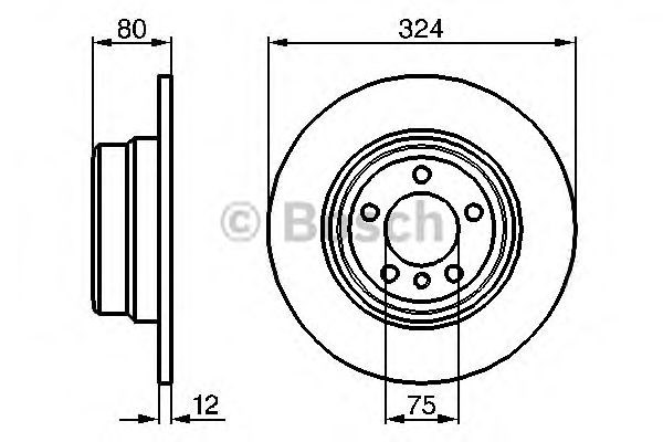 0986479167 BOSCH Тормозные диски купить в Каменское