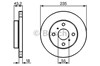 Тормоз дисковый передний 0986479244 BOSCH