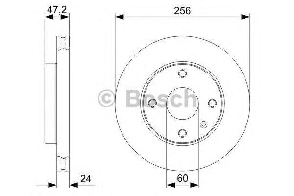 BOSCH 0986479328 Диск тормозной передний в наличии Запорожье
