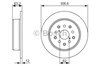 Тормозной диск 0986479339 BOSCH