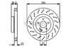 Диск тормозной передний 0986479412 BOSCH