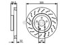 Тормоз дисковый передний 0986479413 BOSCH