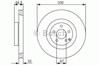 Передний тормозной диск 0986479415 BOSCH