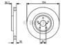 Тормоз дисковый передний 0986479433 BOSCH