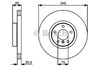 Передний тормозной диск 0986479436 BOSCH