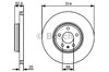 Передний тормозной диск 0986479467 BOSCH