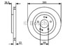 Тормоз дисковый передний 0986479470 BOSCH